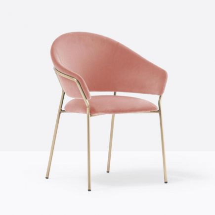 Silla de Comedor con Reposabrazos Jazz rosa