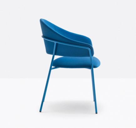Vista Lateral Derecha Silla de Comedor con Reposabrazos Jazz