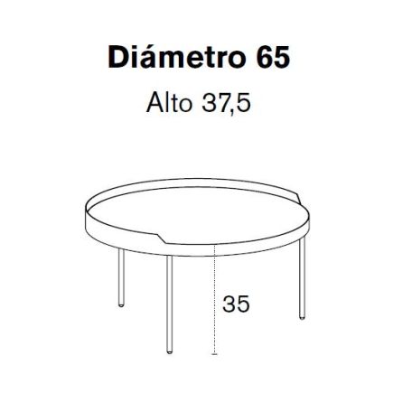 Coffee Table with Copete 'Gau' | Procomobel