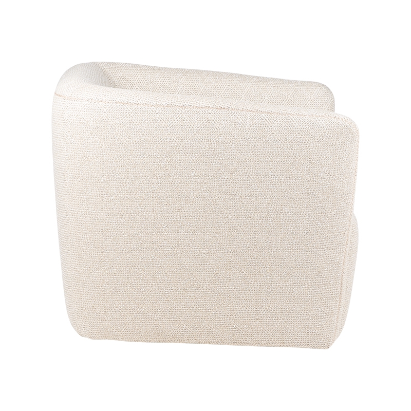 Ecru Swivel Armchair 'Nordic'