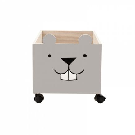 Wooden Box with Wheels Harald | Procomobel