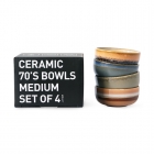 Set 4 bowls Cerámica Años 70 Tizoc