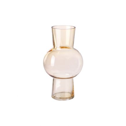 Peach Colored Glass Vase Teolth | Procomobel