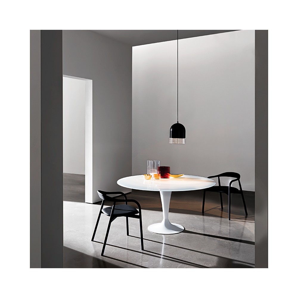 Mesa redonda cristal ‘Flute’