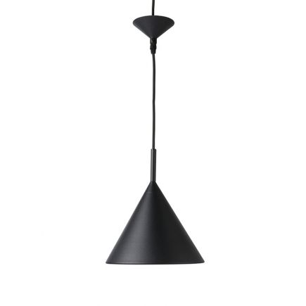 Vista completa de la Lámpara de Techo de Hierro Yawri color negro