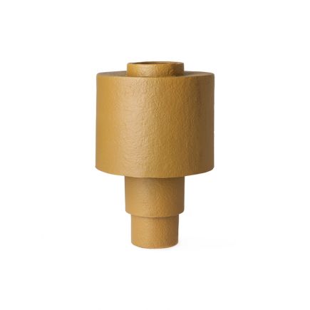 Vista superior Lámpara de Mesa de Gesso Mostaza Hasen