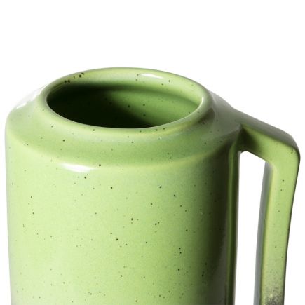 Imagen de Detalle Florero Verde y Negro Hana