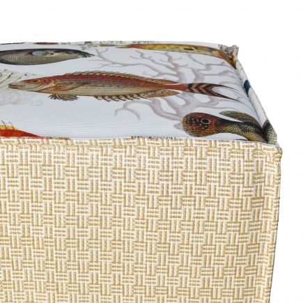 Puff Cubic Upholstered Fish Besalu | Procomobel