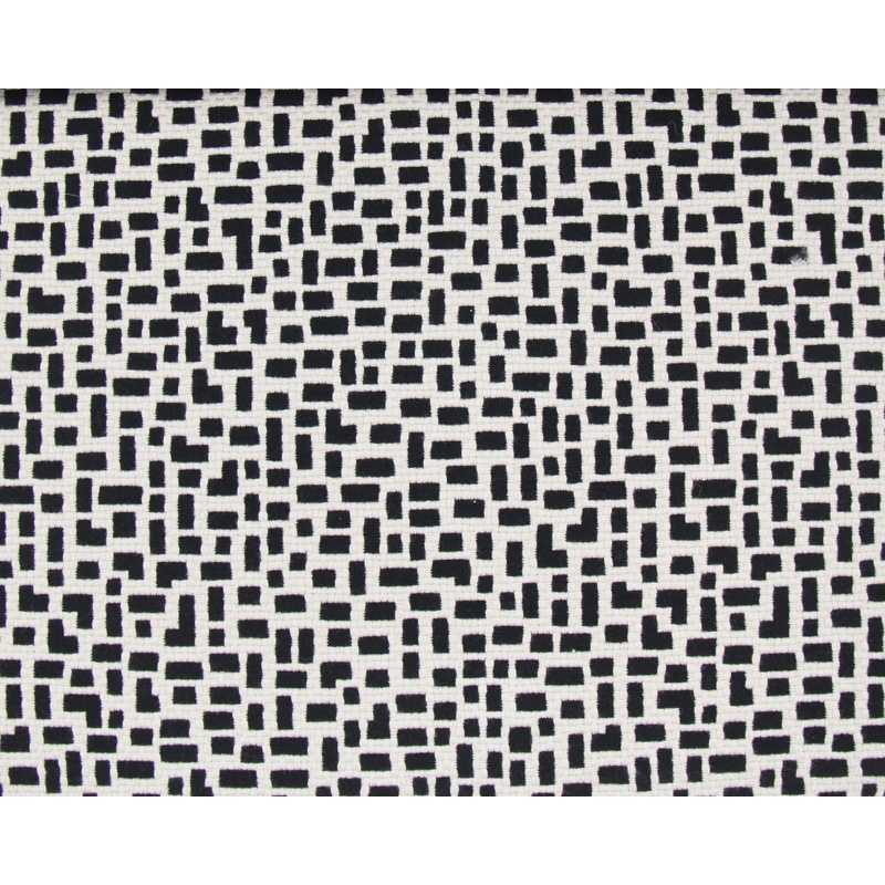 Puff of Fabric Black and White 'Sills'