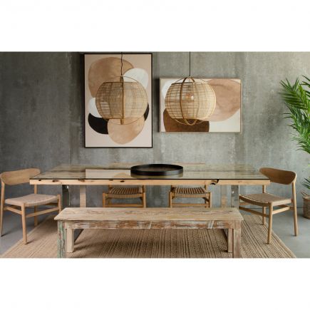 Rectangular Oak Wood Table Boboli | Procomobel