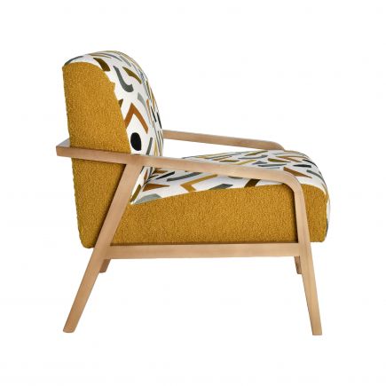 Ciñera Multicolor Printed Armchair | Procomobel