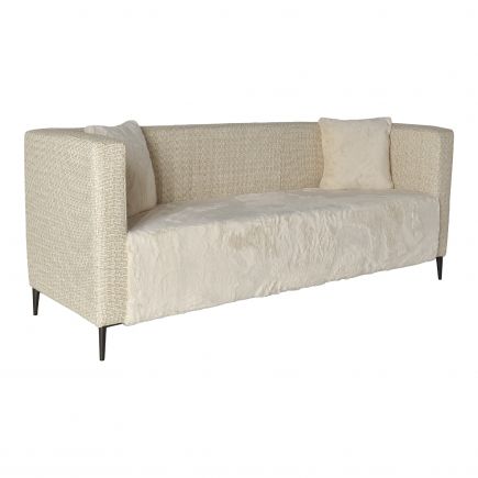 Chester Sofa in Raffia and beige hair Óder | Procomobel