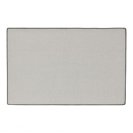 Gray upholstered headboard with 'Riga' edging | Procomobel