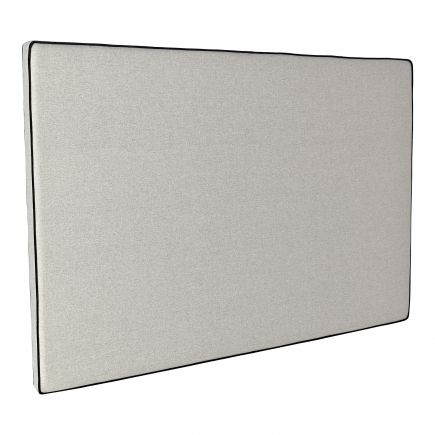 Gray upholstered headboard with 'Riga' edging | Procomobel