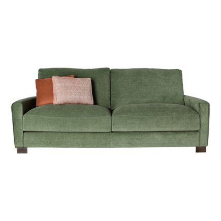 Green Upholstered Sofa 3 Seats Arno | Procomobel