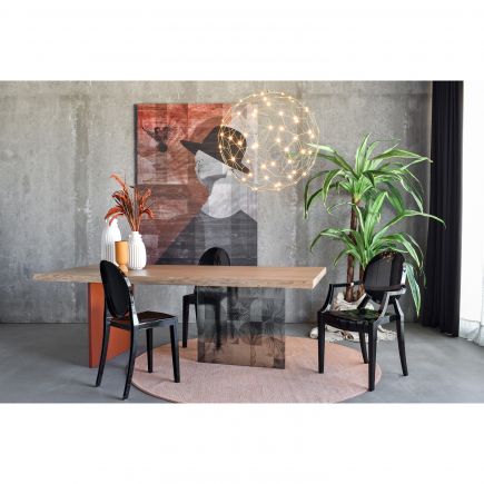 Mesa Comedor Madera y Cristal ‘San Fancisco’