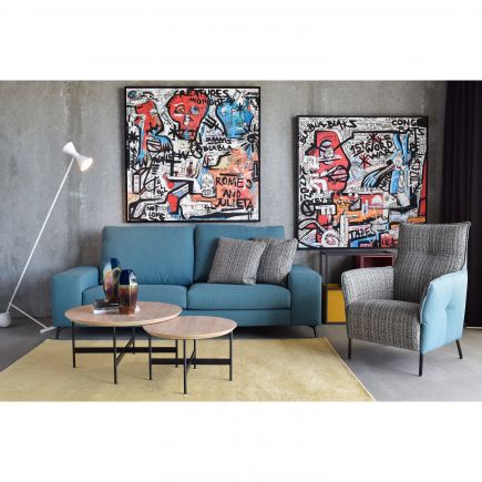 Sibylla High Back Printed Armchair | Procomobel