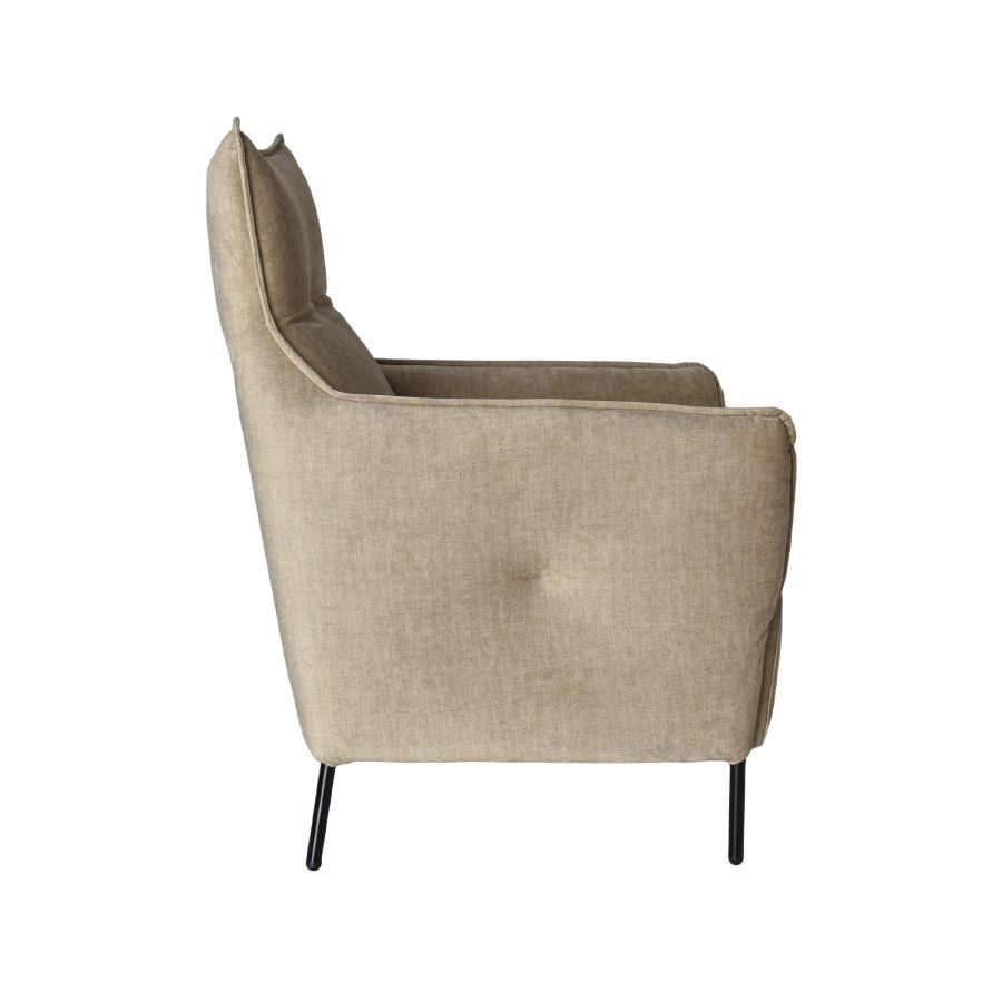 High Back Upholstered Armchair 'Lovelace'