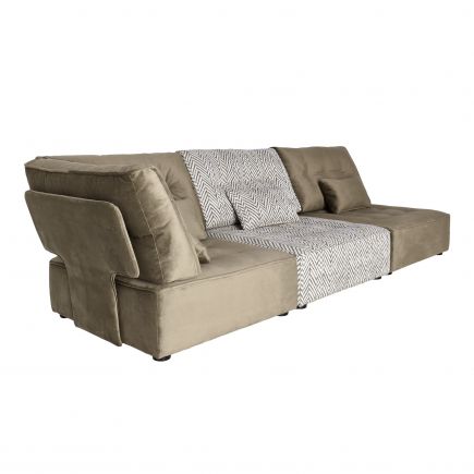 Modular Sofa with Upholstered Puff Nettie | Procomobel