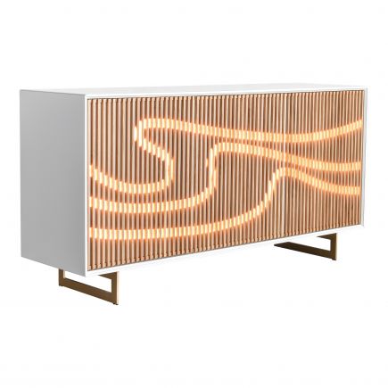 Silva Wooden Sideboard with LEDs : Procomobel