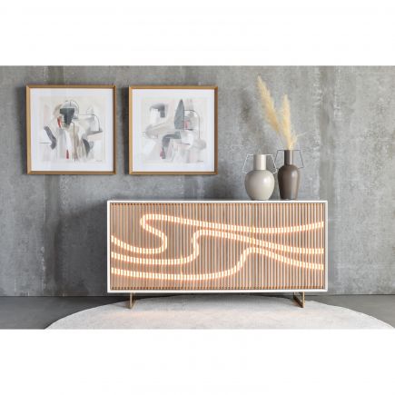 Silva Wooden Sideboard with LEDs : Procomobel