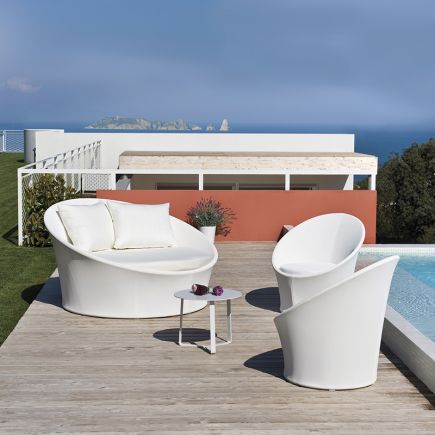 Set of 2 Round Armchairs with Cushion Anturio | Procomobel