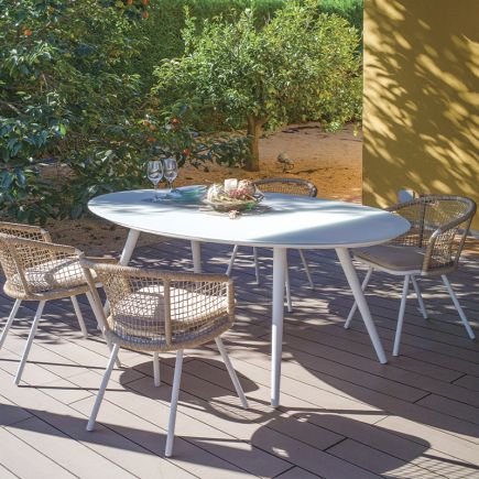 Set 2 Outdoor Dining Chairs Areca Rope | Procomobel