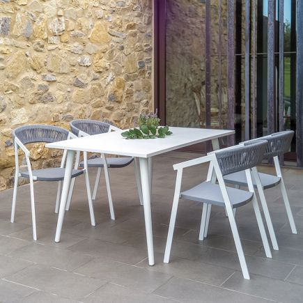 Buy Online Outdoor Aluminum Stacking Chair 'Azalea' at Procomobel