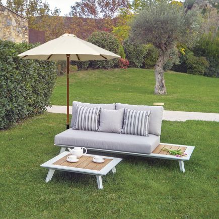 Round Wooden Parasol Cala | Procomobel