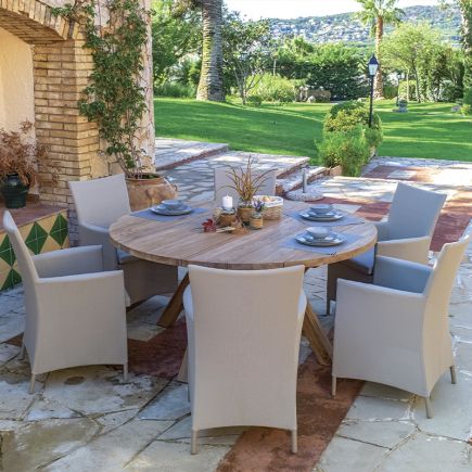 Round Outdoor Dining Table Drácena | Procomobel