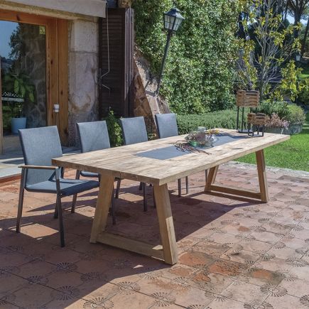 Rectangular Outdoor Wooden Table Drácena : Procomobel