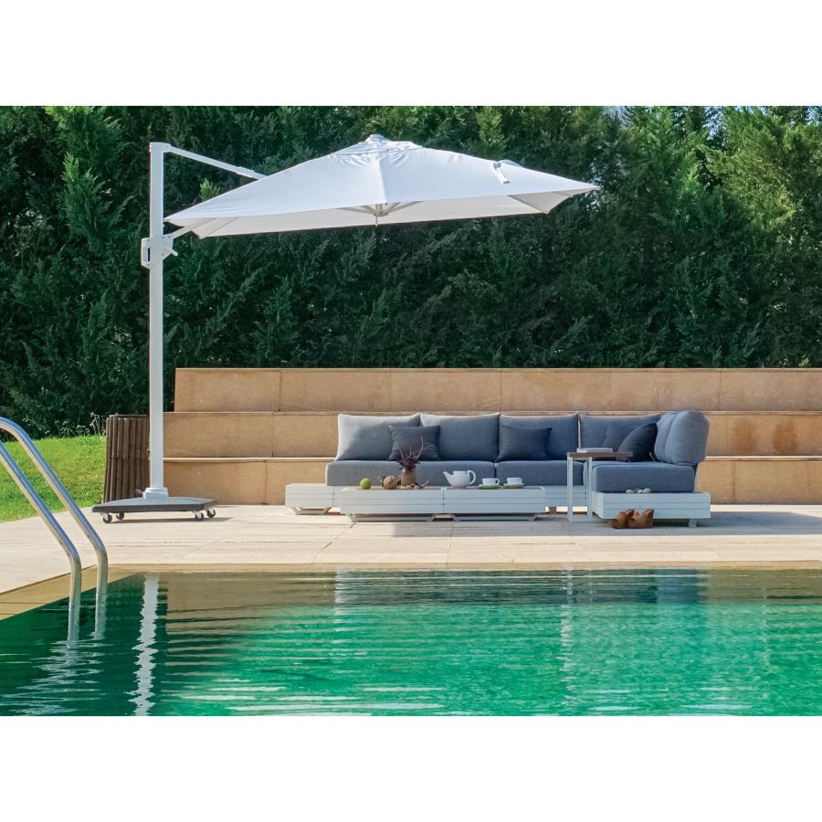 Aluminum Pendulum Parasol 'Menta'