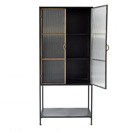 Black Display Cabinet 2 Doors Radu | Procomobel