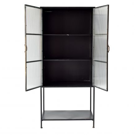 Black Display Cabinet 2 Doors Radu | Procomobel