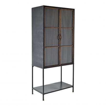 Black Display Cabinet 2 Doors Radu | Procomobel