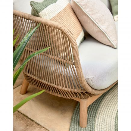 Catalina 3-Seater Sofa in Rope and Wood | Procomobel