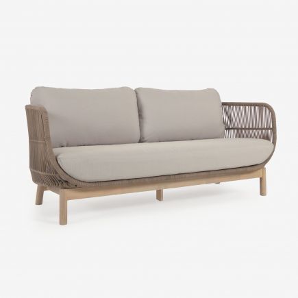 Catalina 3-Seater Sofa in Rope and Wood | Procomobel