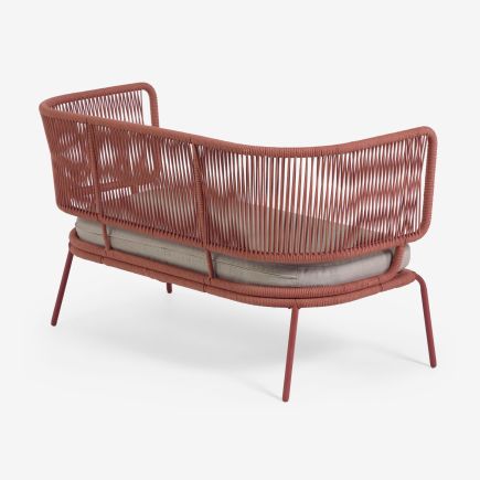 2 seater sofa in rope and steel Nadin | Procomobel