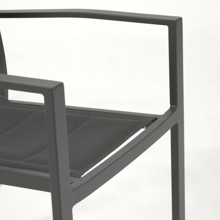Silla de exterior Aluminio y Textilene Sirley