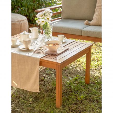 Imagen de Detalle ambiente mesa Set de Sofá, Sillones y Mesa de centro Vilma