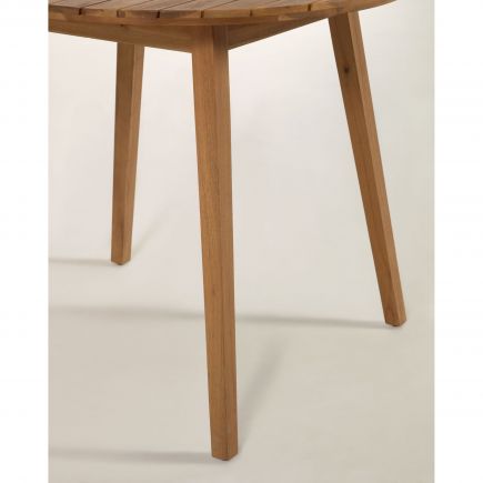 Mesa redonda de exterior de madera Vilma