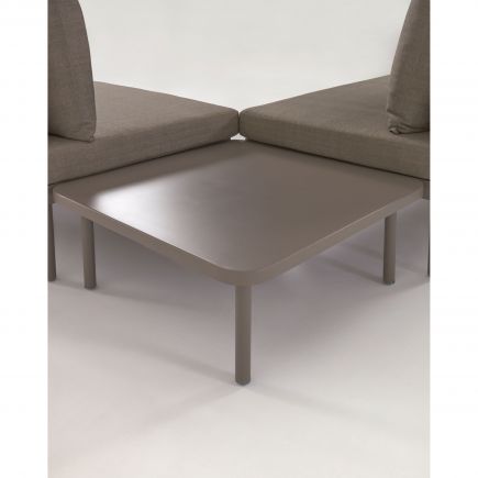 Set Corner Sofa and Aluminum Table Zaltana | Procomobel