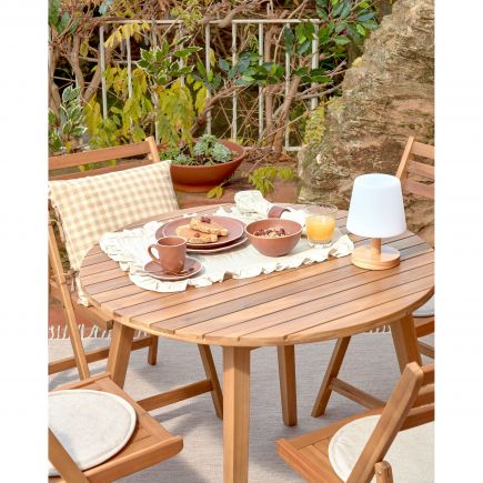 Foto en Ambiente Lámpara Mesa de Madera Ambar
