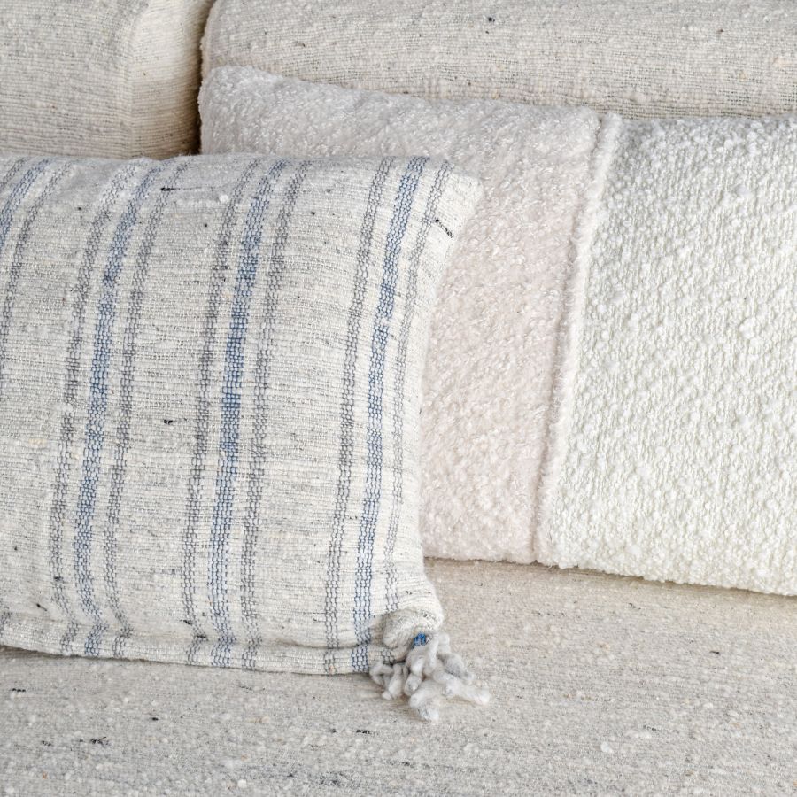 Linen Modular Sofa 'Natural' Stripes