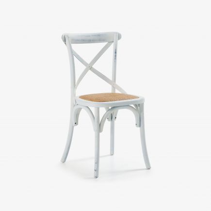 Elm Wooden Chair with Rattan Seat Alsie | Procomobel