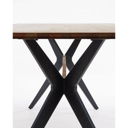Table 160 x 90 cm Oak Black Legs Amethyst | Procomobel