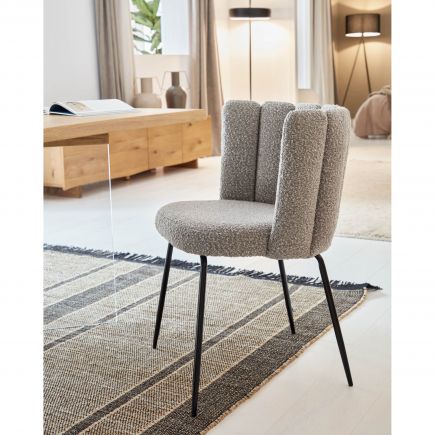 Foto en Ambiente Silla Comedor Borreguito Aniela color gris