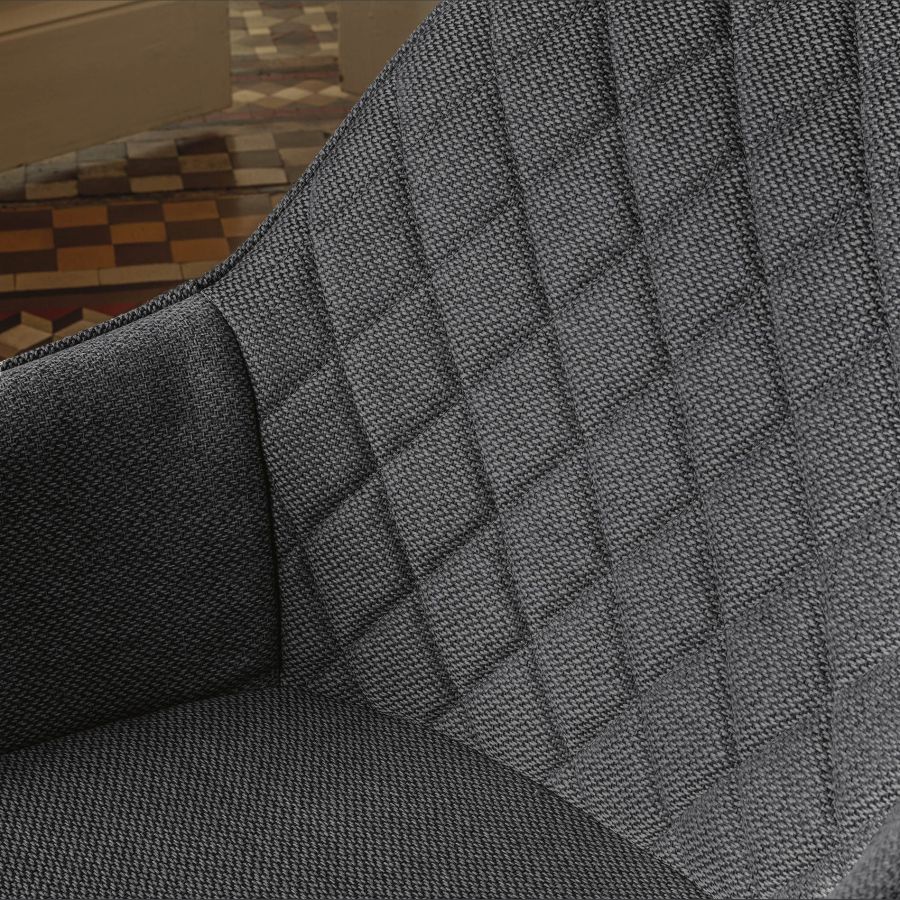 Upholstered Chair 'Amira' Rhombus Fabric
