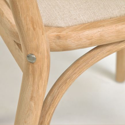 Natural Oak Dining Chair Doriane | Procomobel