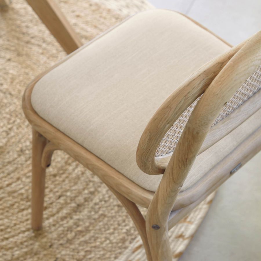 Natural Oak Dining Chair 'Doriane'